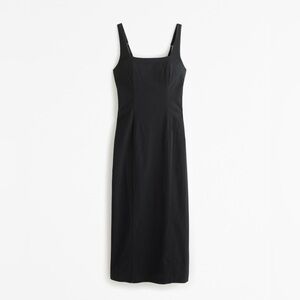 Abercrombie Black Midi Dress with Slit